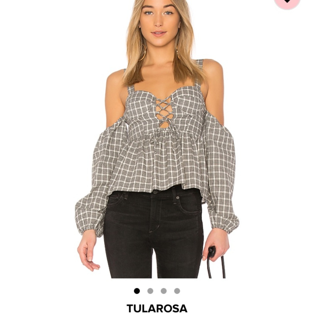 Cute off the shoulder top with built in bra